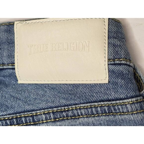 True Religion Jeans Womens Size 26 Starr High Rise Straight Crop Medium Wash Den - Picture 10 of 11